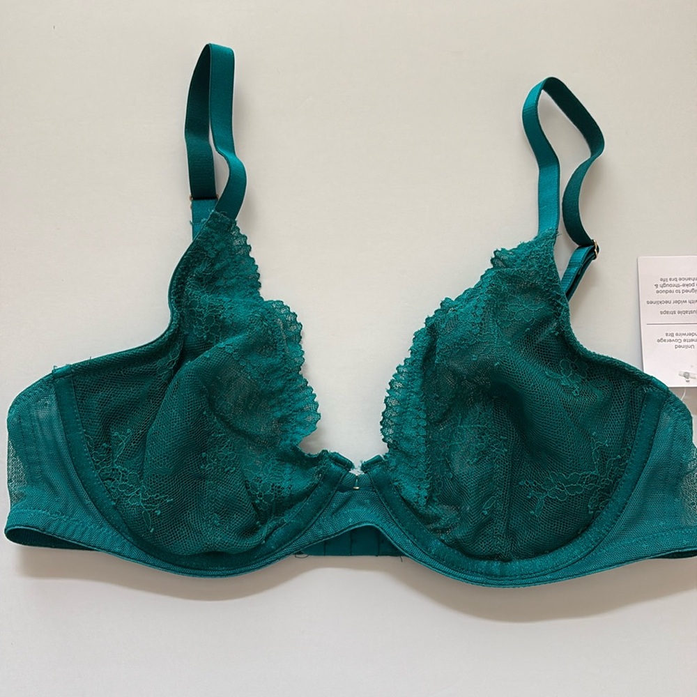 Auden Unlined Balconette Underwire Bra sz 36B